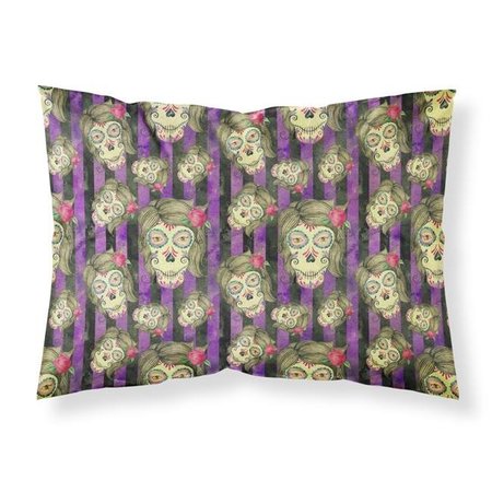 CAROLINES TREASURES Carolines Treasures BB7519PILLOWCASE Watecolor Day of the Dead Halloween Fabric Standard Pillowcase BB7519PILLOWCASE